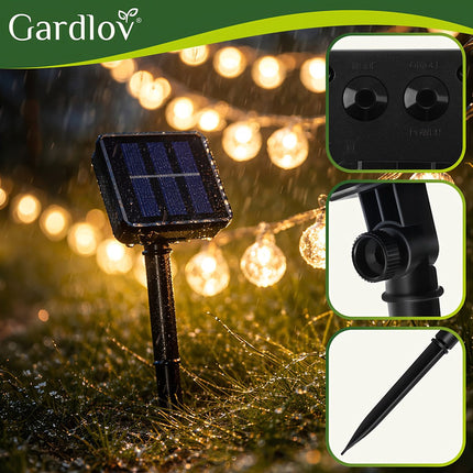 Solární světelný řetěz 12m IP65 Gardlov 24010