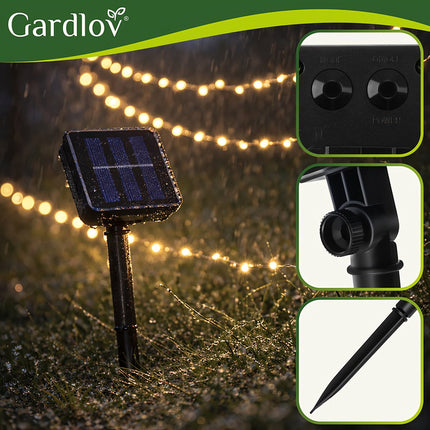 Solární světelný řetěz 15m IP44 Gardlov 24007