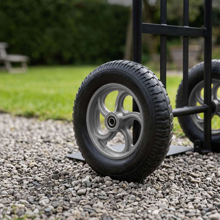 Solid Rubber Wheelbarrow Wheels, 3.25-8, Set of 2