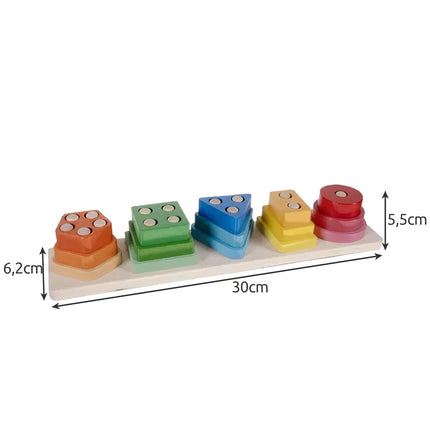 Vkládačka - dřevěné puzzle Kruzzel 22492