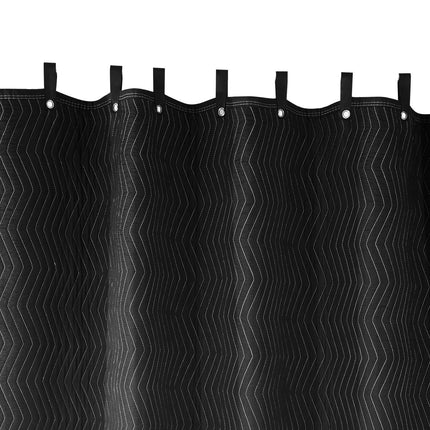 Sound Dampening Blanket 96 x 80 in, Grommets, Black