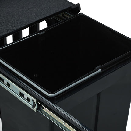 Source sorting with 2 waste bins