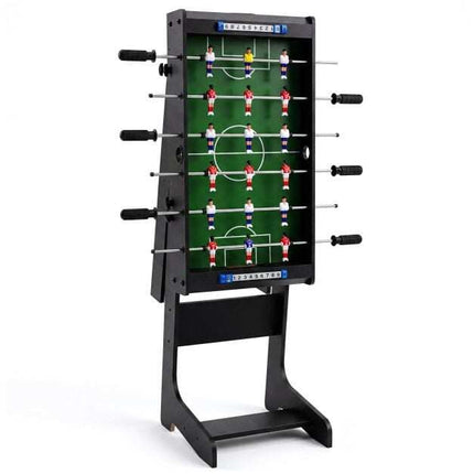 Space-Saving Foosball Table, Foldable, Black, 33x36x109 cm