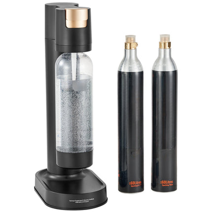 Sparkling Water Maker Kit – 1L Bottle, 2 CO2 Cylinders