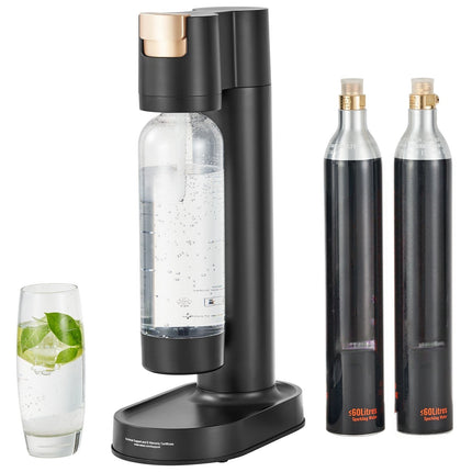 Sparkling Water Maker Kit – 1L Bottle, 2 CO2 Cylinders