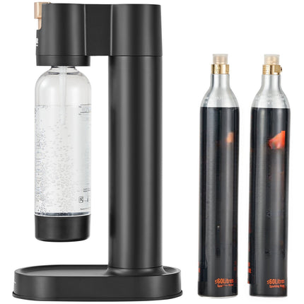 Sparkling Water Maker Kit – 1L Bottle, 2 CO2 Cylinders