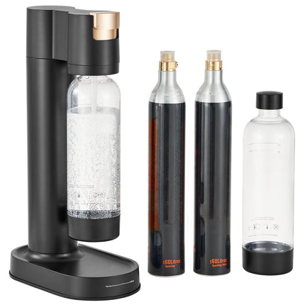Sparkling Water Maker Starter Kit, 2x1L Bottles, 60L Compatible