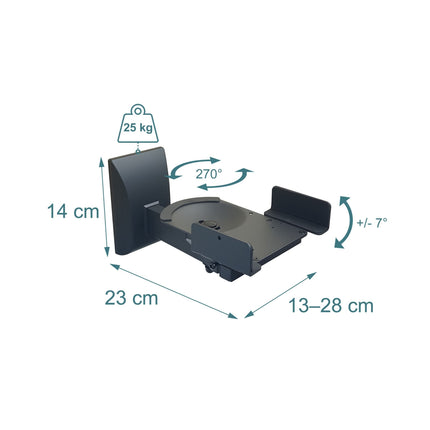 Speaker Wall Mount, Universal Brackets, Pair