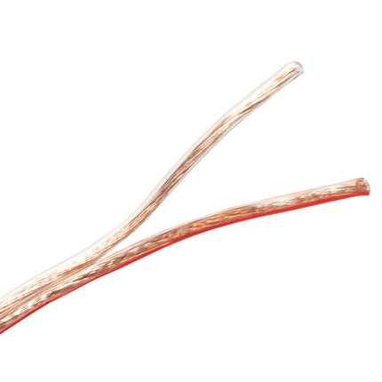 Reproduktorový kabel 2x0.75 100m průhledný