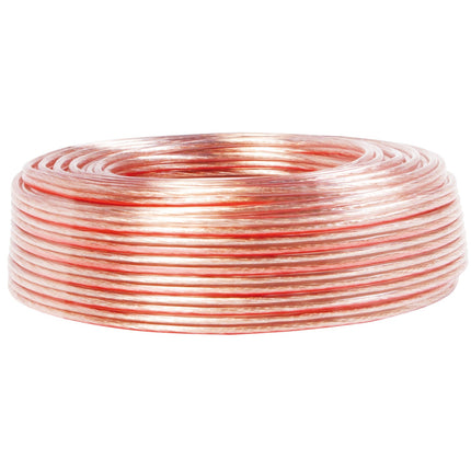 Reproduktorový kabel 2x0.75 100m průhledný