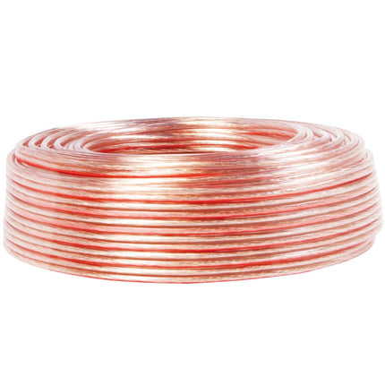 Reproduktorový kabel 2x1.5 100m průhledný