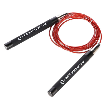 Rychlostní švihadlo, černá/červená, nastavitelná délka
