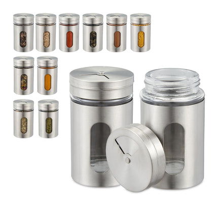 Spice jars 12-pack