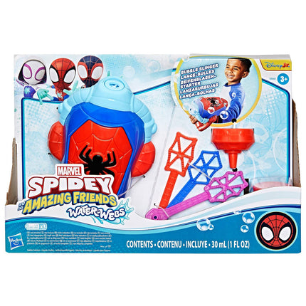 Hračka Spider-Man Bubble Slinger na bubliny pro děti
