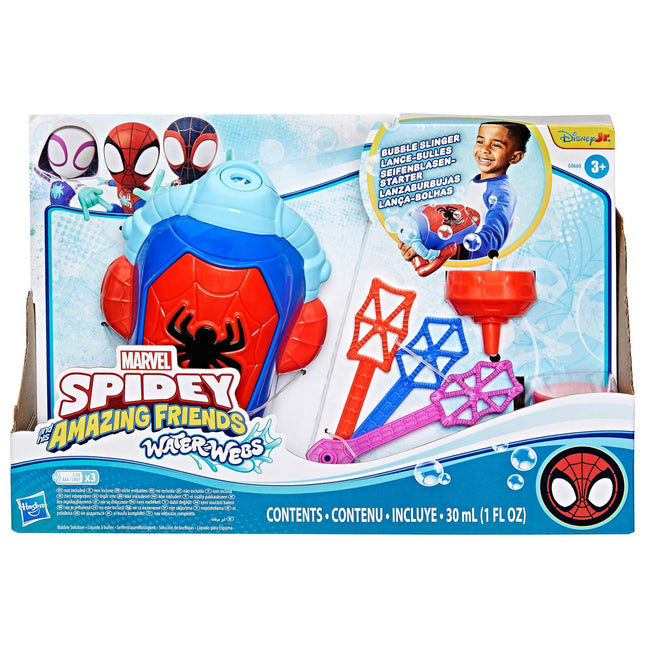 Hračka Spider-Man Bubble Slinger na bubliny pro děti