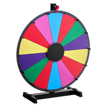 Spinning Prize Wheel, 24-Inch, 14 Slots, Dry Erase Stand