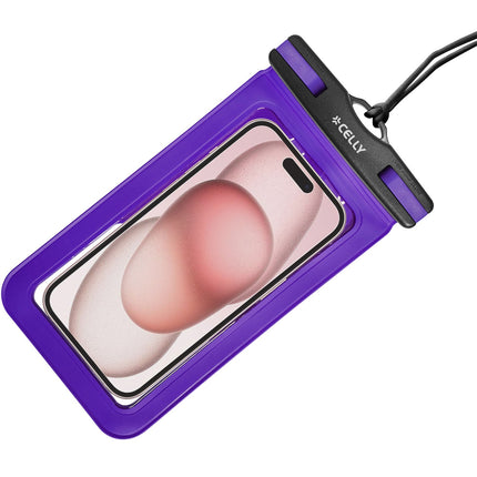 Splashbag vodotěsné pouzdro IP68 max 6.9" fialová