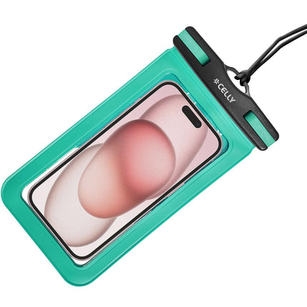Splashbag vodotěsné pouzdro IP68 max 6.9" tyrkysová