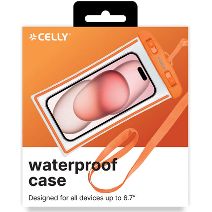 Splashbag vodotěsné pouzdro IPX8 max 6.5" oranžová