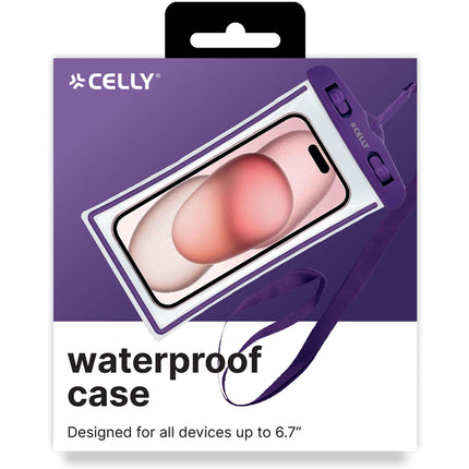 Splashbag Wasserdichte Tasche IPX8 max 6,5" Violett