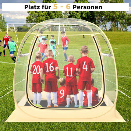 Sportovní stan pro 5-6 osob pop-up stan s odolnou stříškou přenosný &amp; skládací venkovní bublinový stan velký