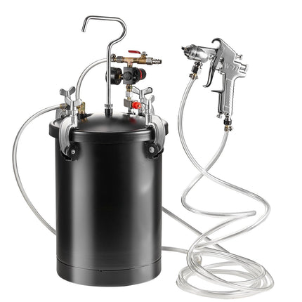Spray Paint Pressure Pot 15L Steel Tank, 60 PSI Gun Kit