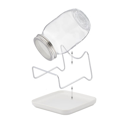 Spray glass with frame and bowl