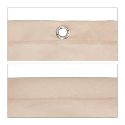 Square Sun Shade Sail, Beige Polyester With Ropes