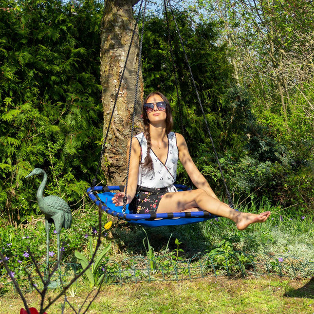 Square bird bow swing for outdoor use