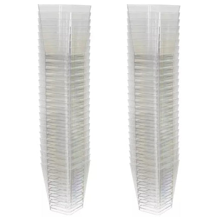 Čtvercové kelímky – 50 ks 120ml Ruhha 21164