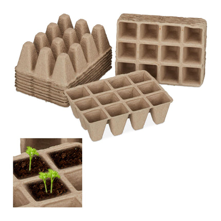 Square fiber pots