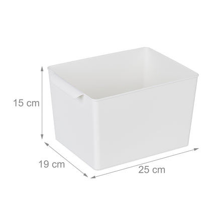 Čtvercový úložný box, sada 4 ks