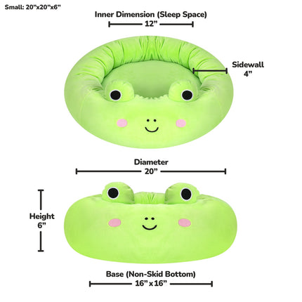 Pelíšek pro mazlíčky Squishmallows Wendy The Frog, 50 Cm