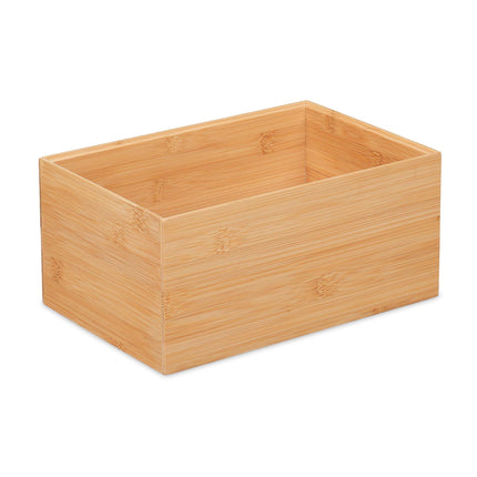 Stohovatelný bambusový úložný box