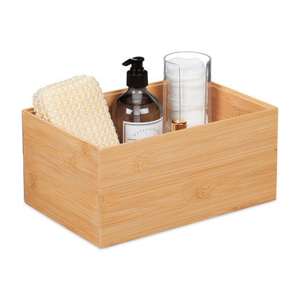 Stohovatelný bambusový úložný box