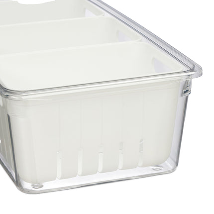 Stohovatelné boxy do lednice se 3 odkapávacími koši
