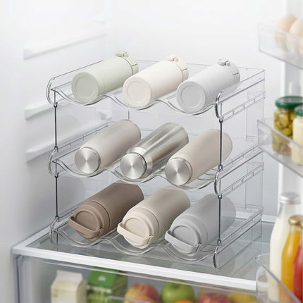 Stackable Modular Bottle Rack – 12-Bottle, Transparent