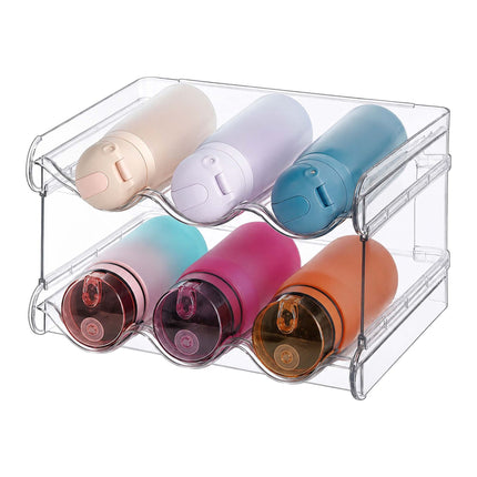 Stackable Modular Bottle Rack – Expandable, Transparent Design