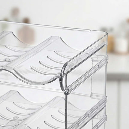 Stackable Modular Bottle Rack – Expandable, Transparent Design