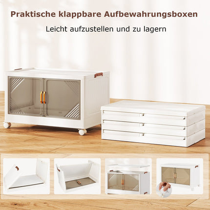 Stohovatelné úložné boxy s kolečky, objem 284 l