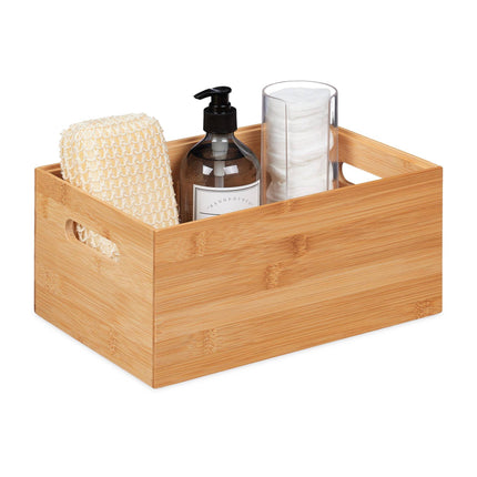 Stohovatelný bambusový úložný box