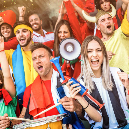 Stadionový megafon, mini bílý, 10 W, pro fotbalové fanoušky a roztleskávačky