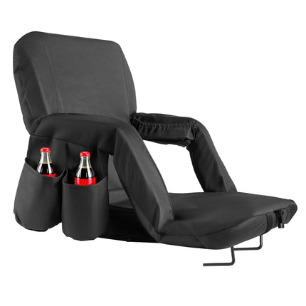 Stadium Seat with Back and Armrests, 6-Position Recline