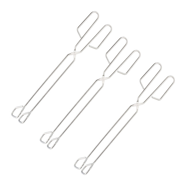 Stainless Steel Cooking Tongs Set of 3 for BBQ & Grill
