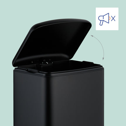 Nerezový kuchyňský koš, 30 l s pedálem a sáčky
