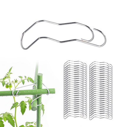 Stainless Steel Plant Clips, Set of 100, Reusable