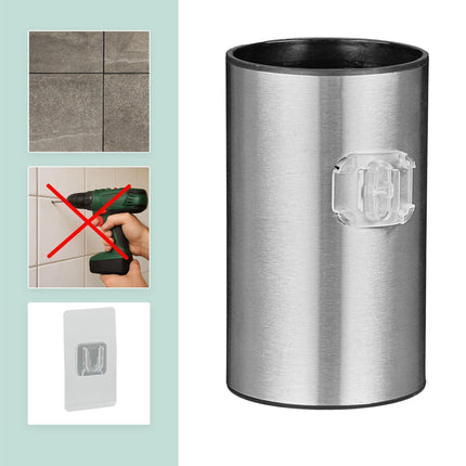 Nerezová sada WC štětky s nástěnným držákem