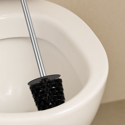 Nerezová sada WC štětky s nástěnným držákem