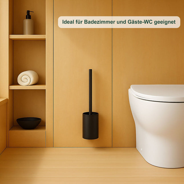 Edelstahl Toilettenbürstengarnitur mit Wandhalterung