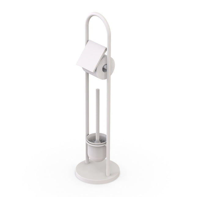 Stainless Steel Toilet Roll Holder and Brush Set